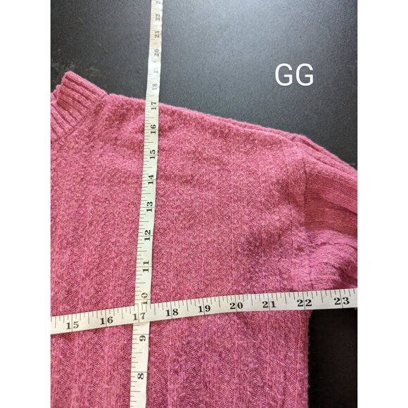 American Eagle Crewneck Ribbed Cropped Sweater Pink Womens XS - Picture 4 of 7